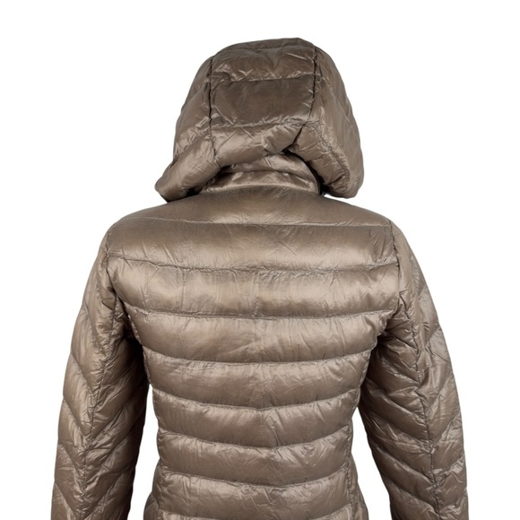 Uniqlo Waterproof Ultralight Feather Down Hooded Puffer Jacket 139037 Quilt XS - Picture 12 of 16